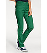 Зелен дамски панталон с памук Berta за размер до 160 см-0 снимка