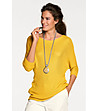 Дамски пуловер в жълт цвят Kamisa-0 снимка