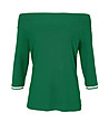 Зелена дамска блуза Lamilia с памук-1 снимка