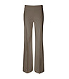 Дамски кафяв панталон с ръб Alvara за ръст до 160 см-1 снимка