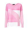 Дамски пуловер в розово с памук Selesta-1 снимка