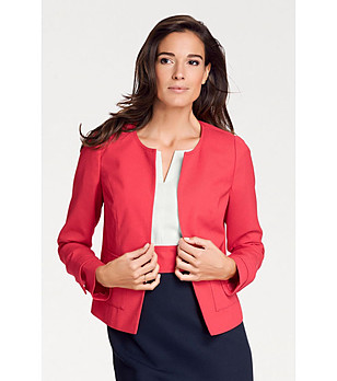 Дамско елегантно сако Alena в червен нюанс снимка