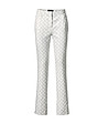 Памучен дамски панталон в бяло и сиво Marylin за ръст от 160 до 175 см-1 снимка