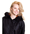 Зимно дамско яке в черно Halmoon-3 снимка