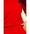 Червена рокля с джобове Tera-4 снимка