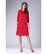Червена рокля с набори Sandra-0 снимка