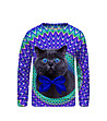 Детска блуза с принт Crazy cat-0 снимка