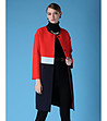 Дамско палто в червено и тъмносиньо Neva-0 снимка