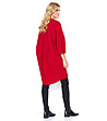 Свободна червена рокля с памук Klea-1 снимка