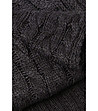 Тъмносив мъжки шал с плетеници Cab-2 снимка