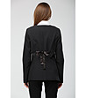Дълго дамско сако в черно Janet-1 снимка
