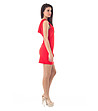 Къса червена рокля без ръкави Amisa-1 снимка