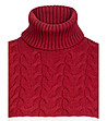 Дамски пуловер в червено и тъмносиньо Wound-2 снимка