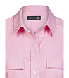Дамска памучна риза в розово на райе Lexa-2 снимка