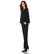 Дамски комплект от блуза и панталон в черно Loretta-2 снимка