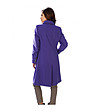 Лилаво дамско палто с вълна и кашмир Emala-1 снимка