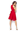 Червена рокля с тюл-3 снимка