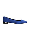 Велурени сини дамски обувки Misha -4 снимка
