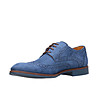 Сини мъжки обувки от набук Felix-2 снимка