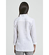 Ленена дамска бяла блуза Fabiola-1 снимка