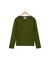Дамски вълнен пуловер в зелено Elisia-0 снимка