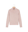 Дамски пуловер в розово с вълна Simina-0 снимка