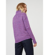 Дамски пуловер в лилаво с вълна Simina-1 снимка