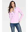 Розова памучна дамска риза Ness-0 снимка