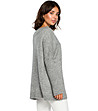 Сив дамски пуловер Federica-1 снимка