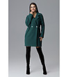 Зелено дамско палто Laura-0 снимка