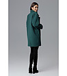Зелено дамско палто Laura-1 снимка
