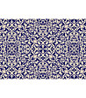 Постелка в бежово и синьо 75х52 см-1 снимка