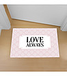 Постелка с принт Love Always в розово и бяло 52х75 см-0 снимка