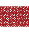 Постелка в червен нюанс на бели точки 52х75 см-1 снимка