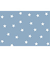 Синя постелка с бял принт Звезди-0 снимка