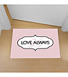 Розова постелка с принт Love Always 52х75 см-0 снимка