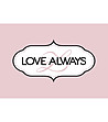 Розова постелка с принт в бяло и черно Love Always 52х75 см-1 снимка