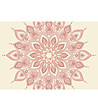 Постелка в цвят екрю и розови нюанси 52х75 см-0 снимка