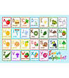 Многоцветна постелка English alphabet 52х75 см-1 снимка