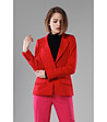 Червено дамско сако Zina-0 снимка