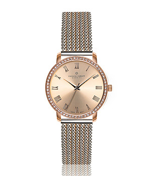 Дамски часовник в розовозлатисто и сребристо Ruinette снимка