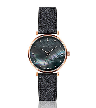 Дамски часовник в розовозлатисто и черно Mont Dolent  снимка