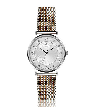 Дамски сребрист часовник с ефектна верижка Jungfrau снимка