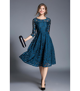 Рокля в син нюанс Emily снимка