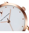 Розовозлатист часовник с бял циферблат Selesta-1 снимка