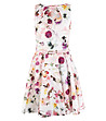 Многоцветна памучна рокля с флорален принт Nelly-3 снимка