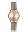Дамски часовник в розовозлатисто и сребристо Ruinette -0 снимка