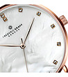 Дамски розовозлатист часовник със сребриста верижка La Singla-2 снимка