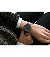 Сребрист дамски часовник с черен циферблат Mont Dolent-1 снимка