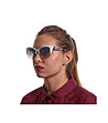 Бели дамски слънчеви очила с принт при дръжките Celine-3 снимка